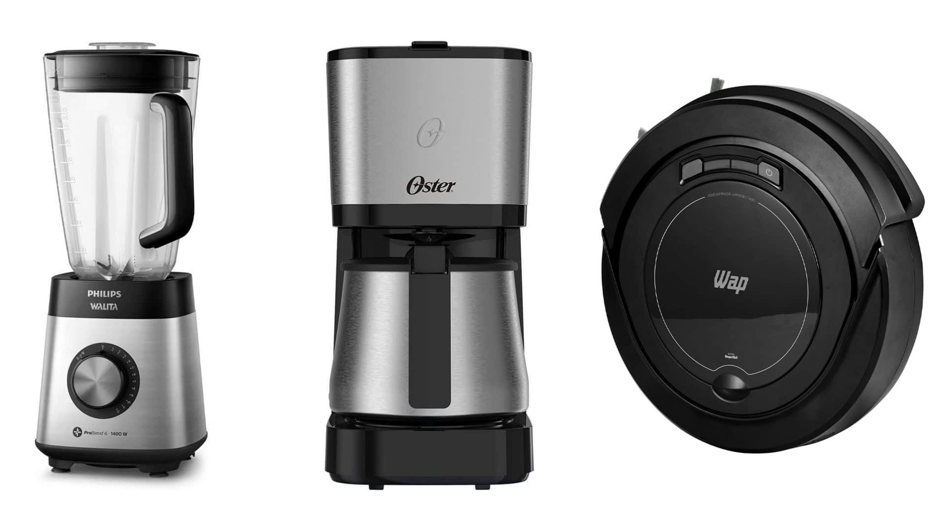 Montagem com eletrodomésticos em promoção de Black Friday na Amazon