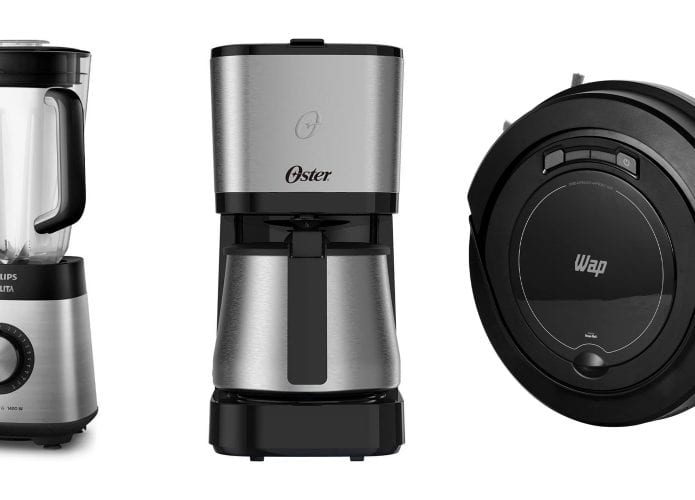 Montagem com eletrodomésticos em promoção de Black Friday na Amazon