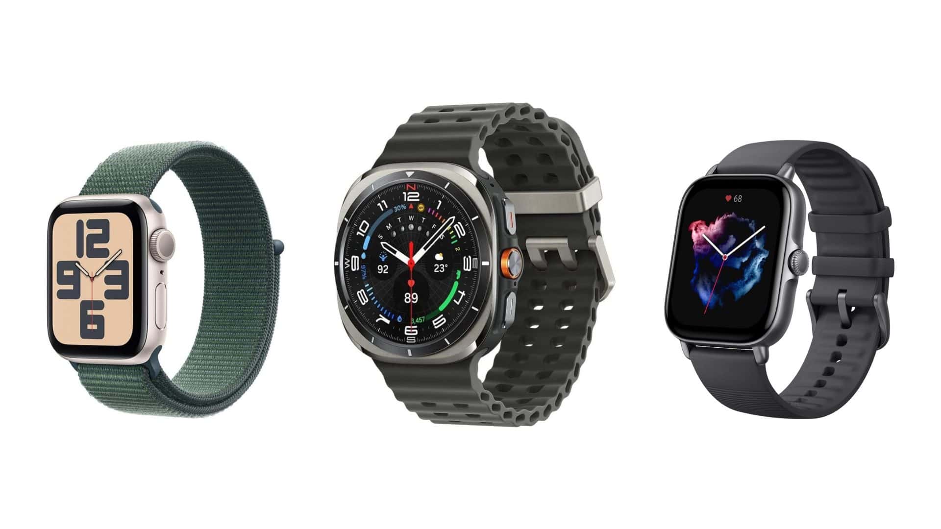 Modelos de smartwatch em promoção de Black Friday na Amazon