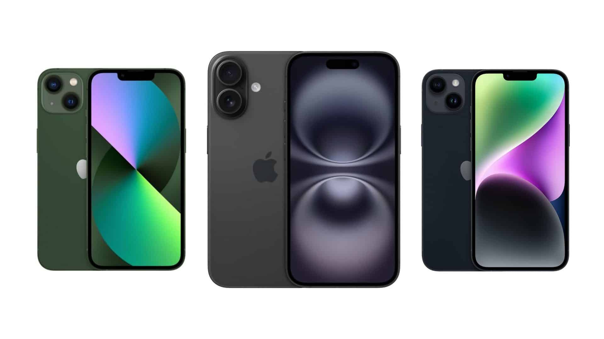 Montagem de modelos de iPhone em promoção de Black Friday na Amazon