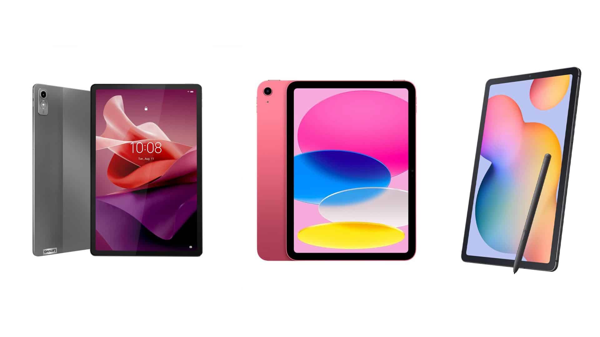 Montagem com tablets em promoção na Amazon