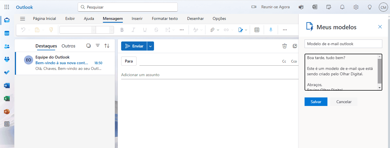 Como Criar E Usar Modelo De E mail No Outlook Olhar Digital Como Criar E Usar Modelo De E mail No Outlook Olhar Digital