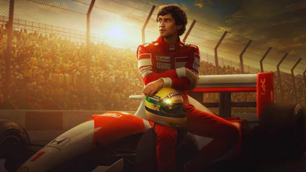 Imagem de divulgação da série "Senna", na Netflix