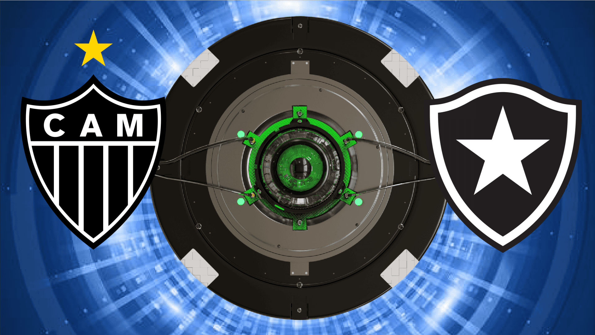 Escudos de Atlético/MG e Botafogo