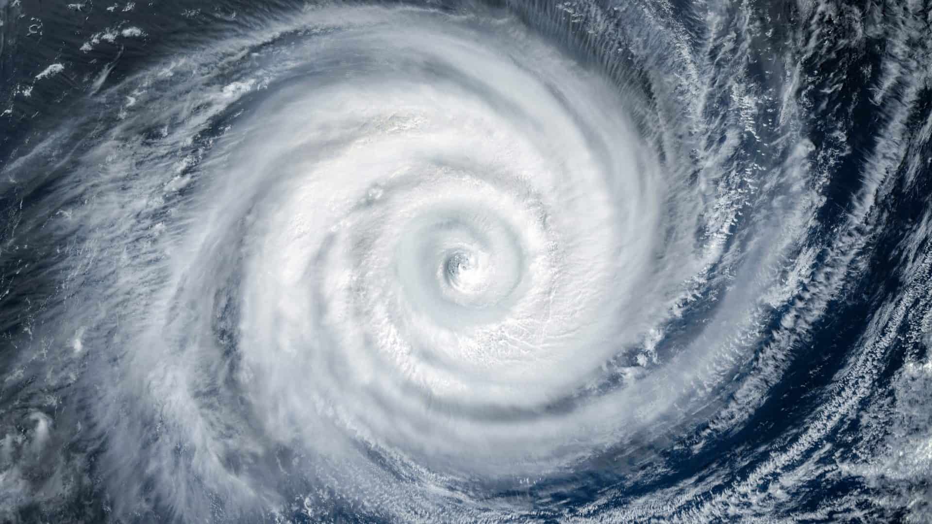 Ciclone visto do Espaço