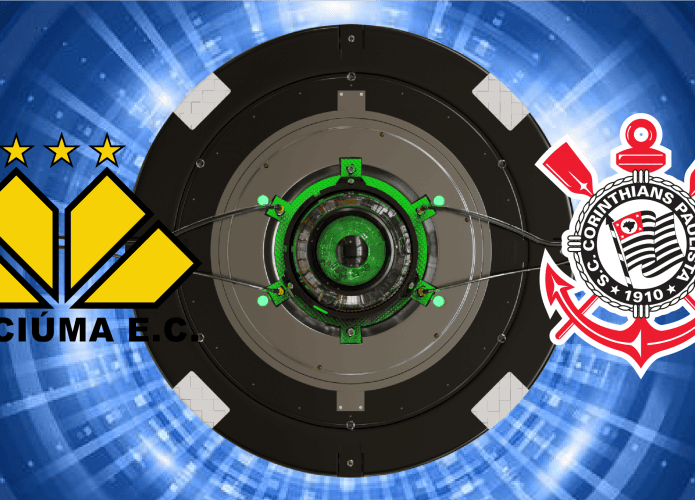 Escudos de Criciúma e Corinthians