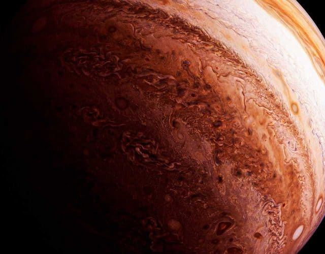 Planet,Jupiter,On,A,Dark,Background.,Elements,Of,This,Image