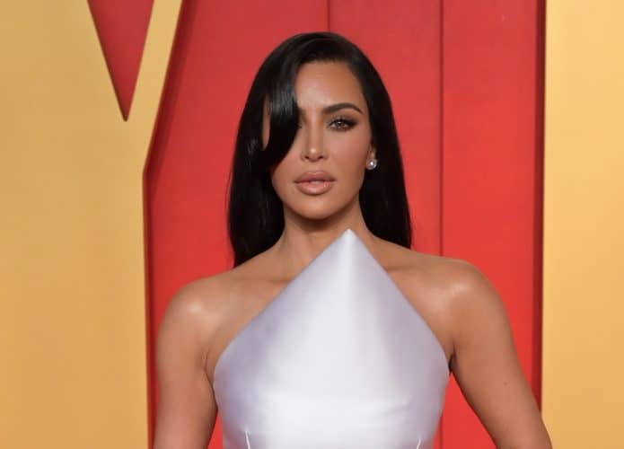Kim Kardashian na 30ª festa do Oscar da Vanity Fair, em Los Angeles, nos EUA, em 10 de março de 2024