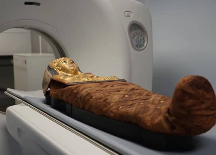 Cientistas do museu esperam aprender mais sobre os indivíduos mumificados por meio das varreduras, incluindo sexo e idade