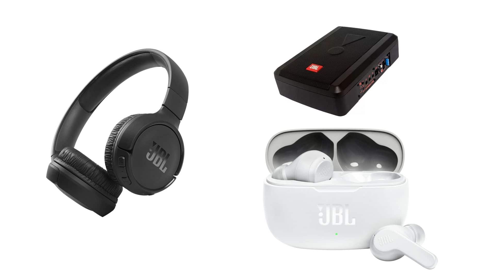 Dispositivos JBL em oferta