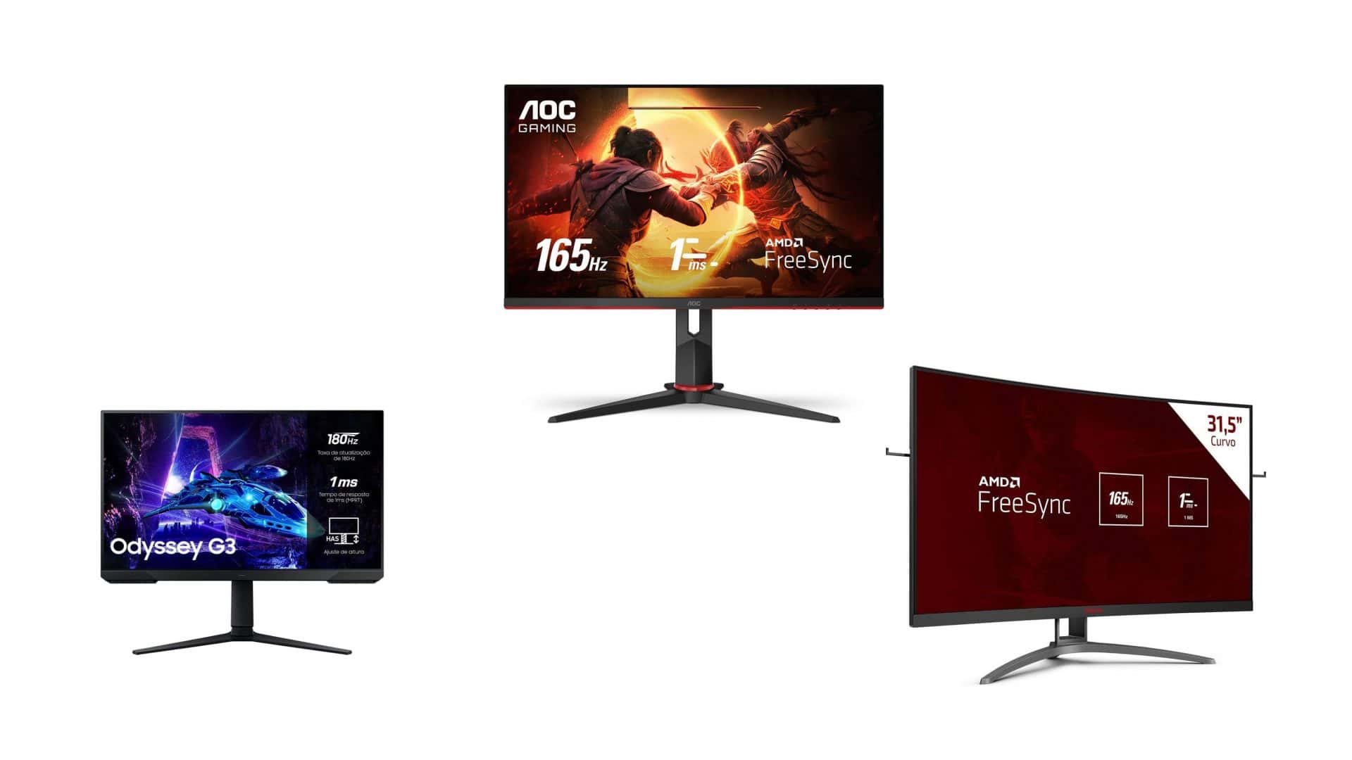 Monitores em oferta