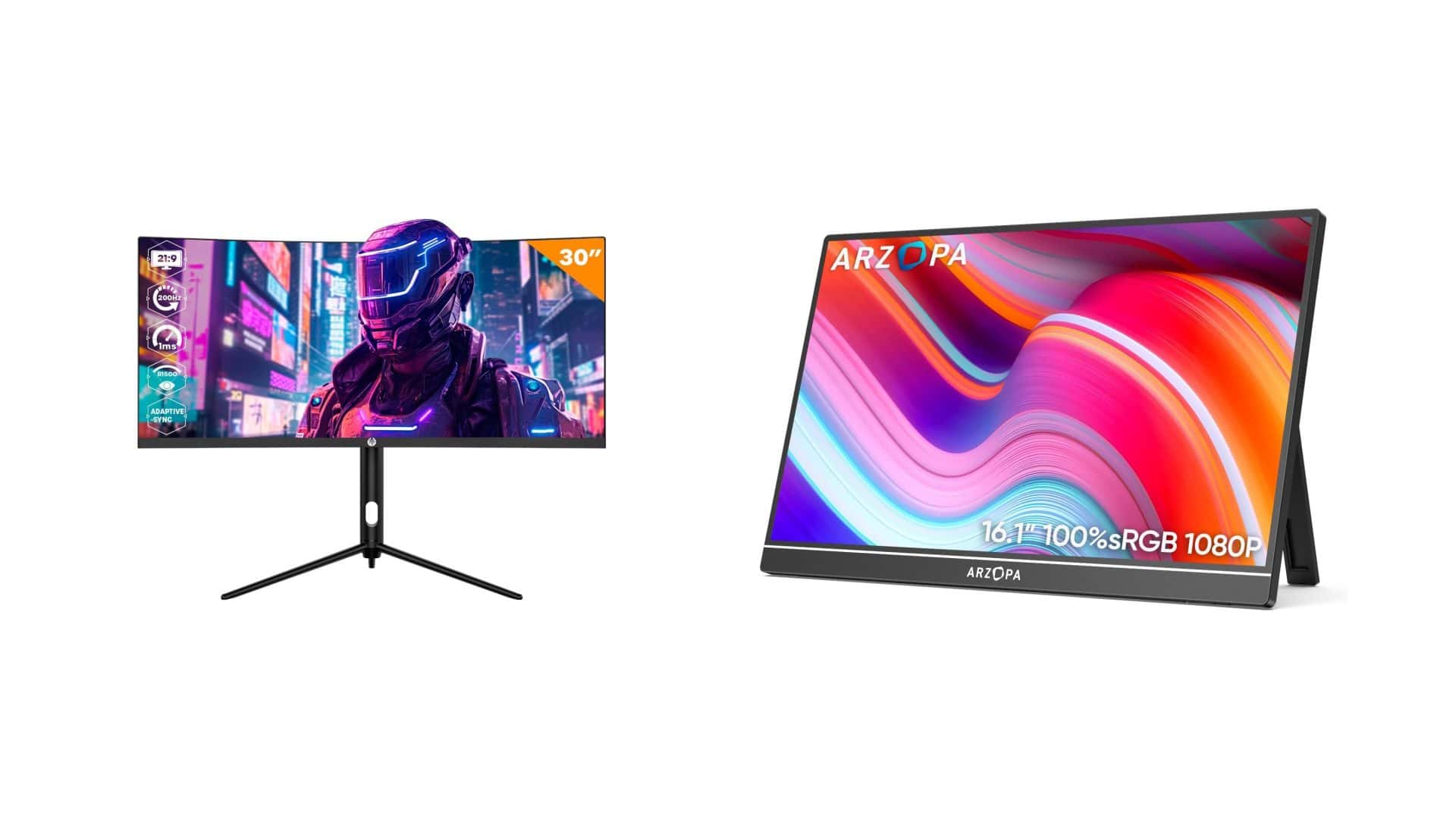 Monitores em oferta