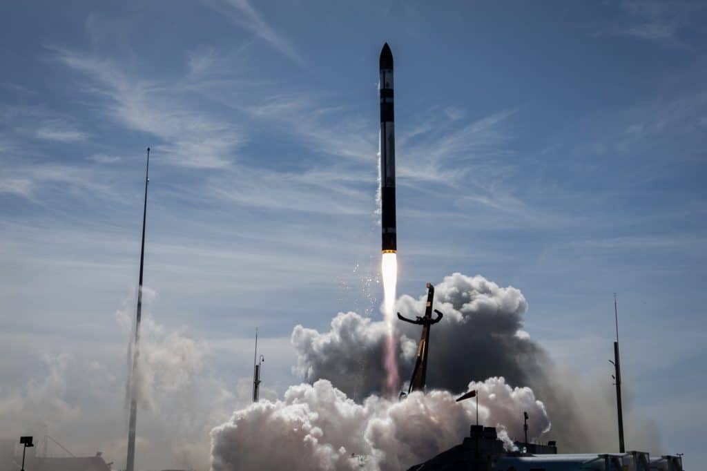 Lançamento do foguete Electron, da Rocket Lab