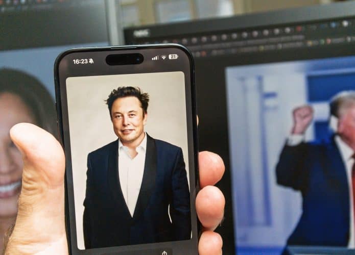 Fotos de Musk e Trump lado a lado
