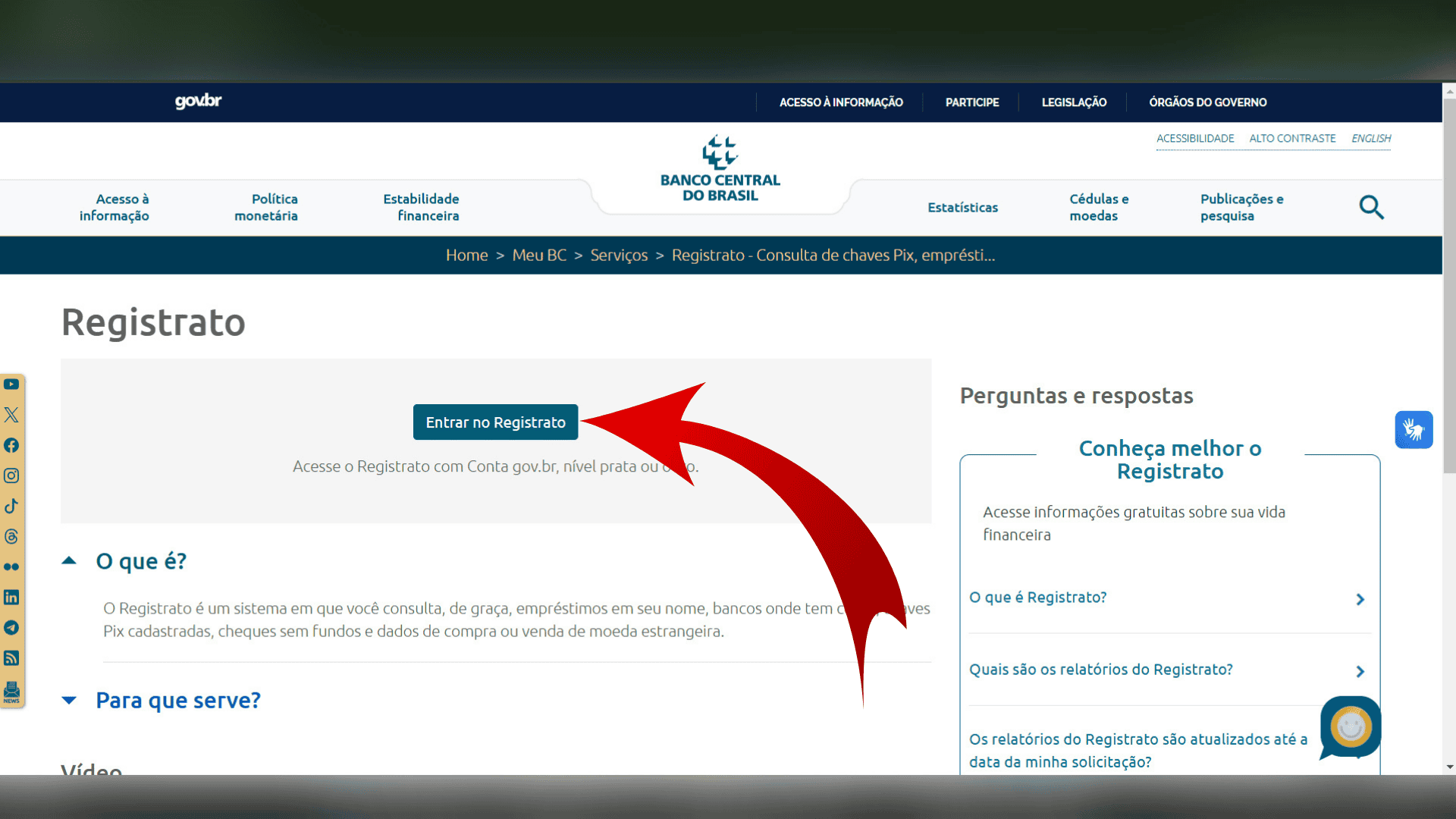 Imagem para ilustrar tutorial acerca do Registrato, plataforma que permite ao usuário saber em quais bancos ele tem conta