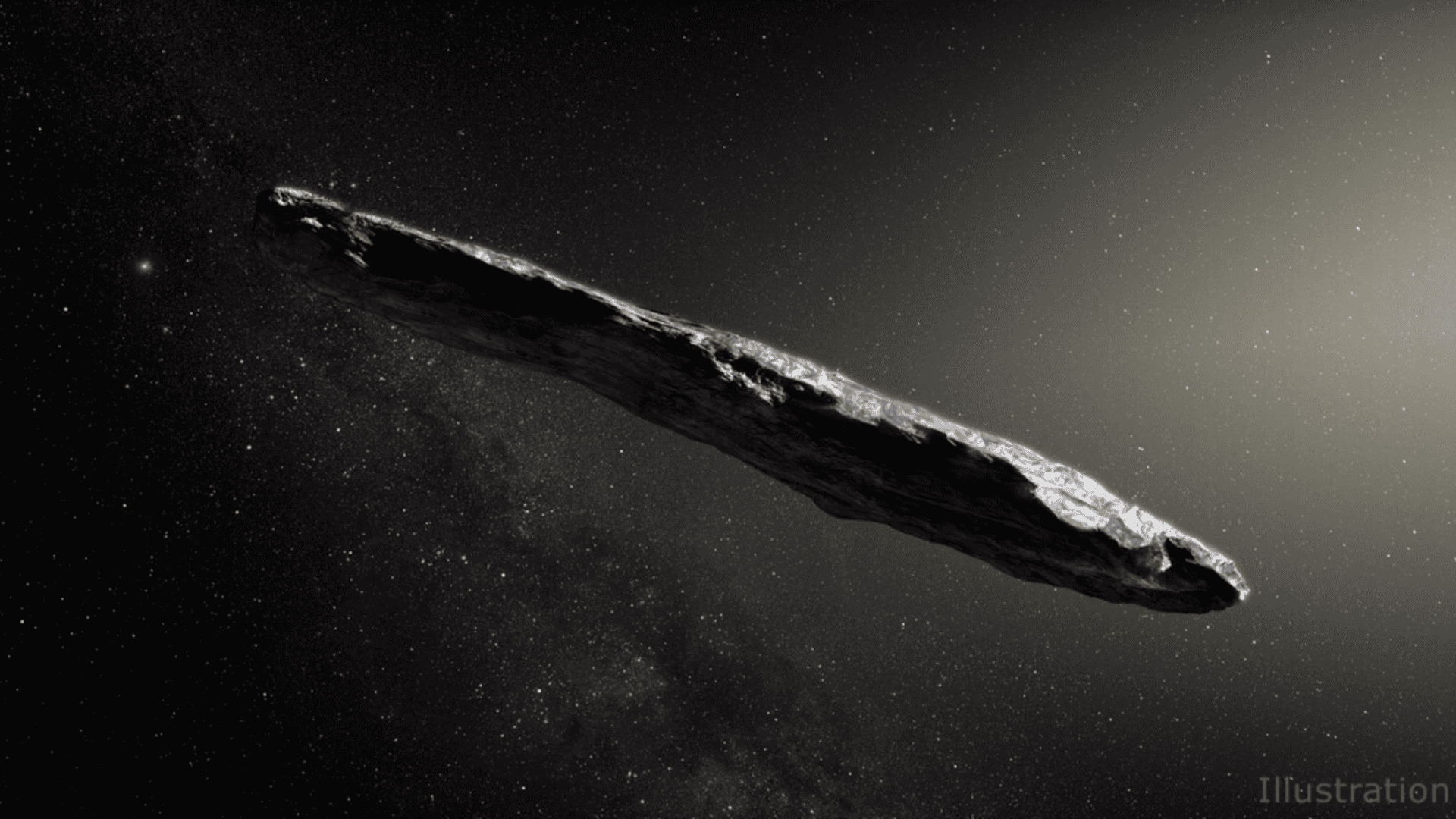 Ilustração do que seria um cometa escuro (Imagem: Nasa/Divulgação)