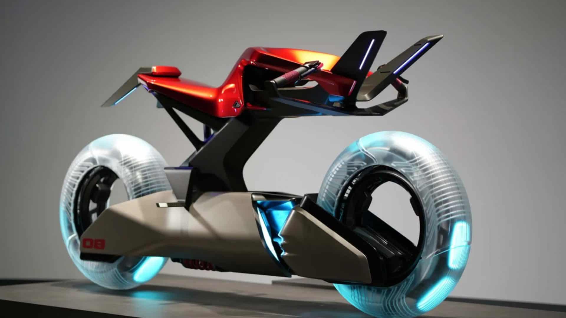 Moto futurística da Yamaha