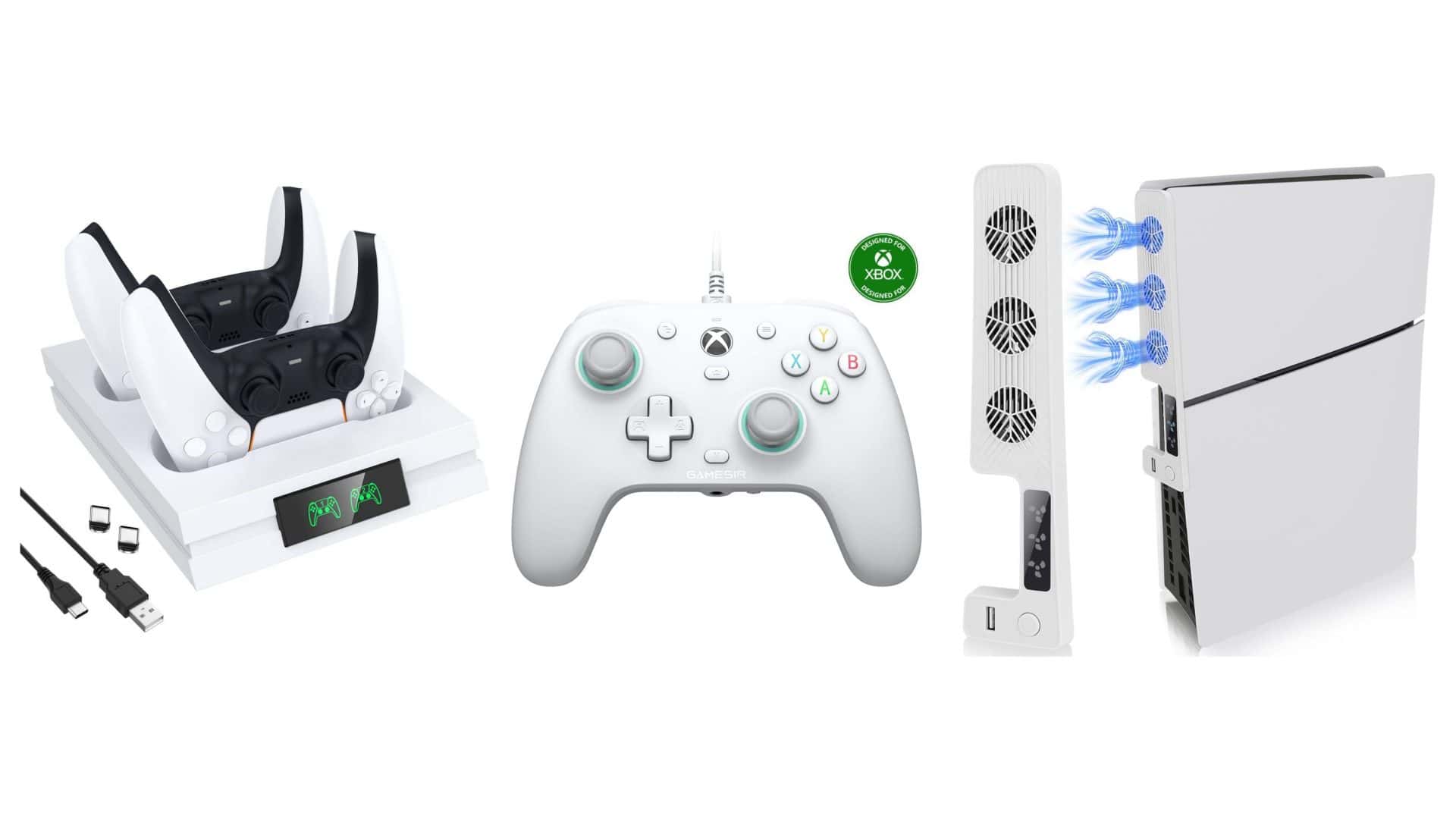 Montagem com acessórios para consoles em promoção na Amazon