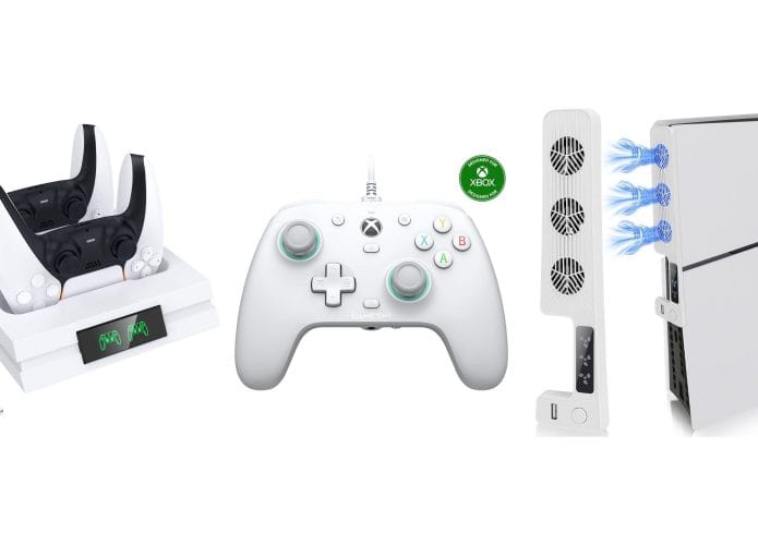 Montagem com acessórios para consoles em promoção na Amazon