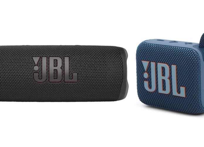 Montagem com caixinhas da JBL em oferta na Amazon