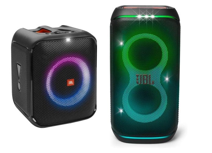 Montagem com caixonas de som da JBL em oferta na Amazon