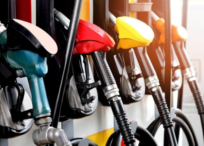 Bomba de gasolina em posto de combustível