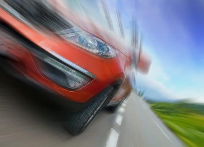 Carro rápido; velocidade