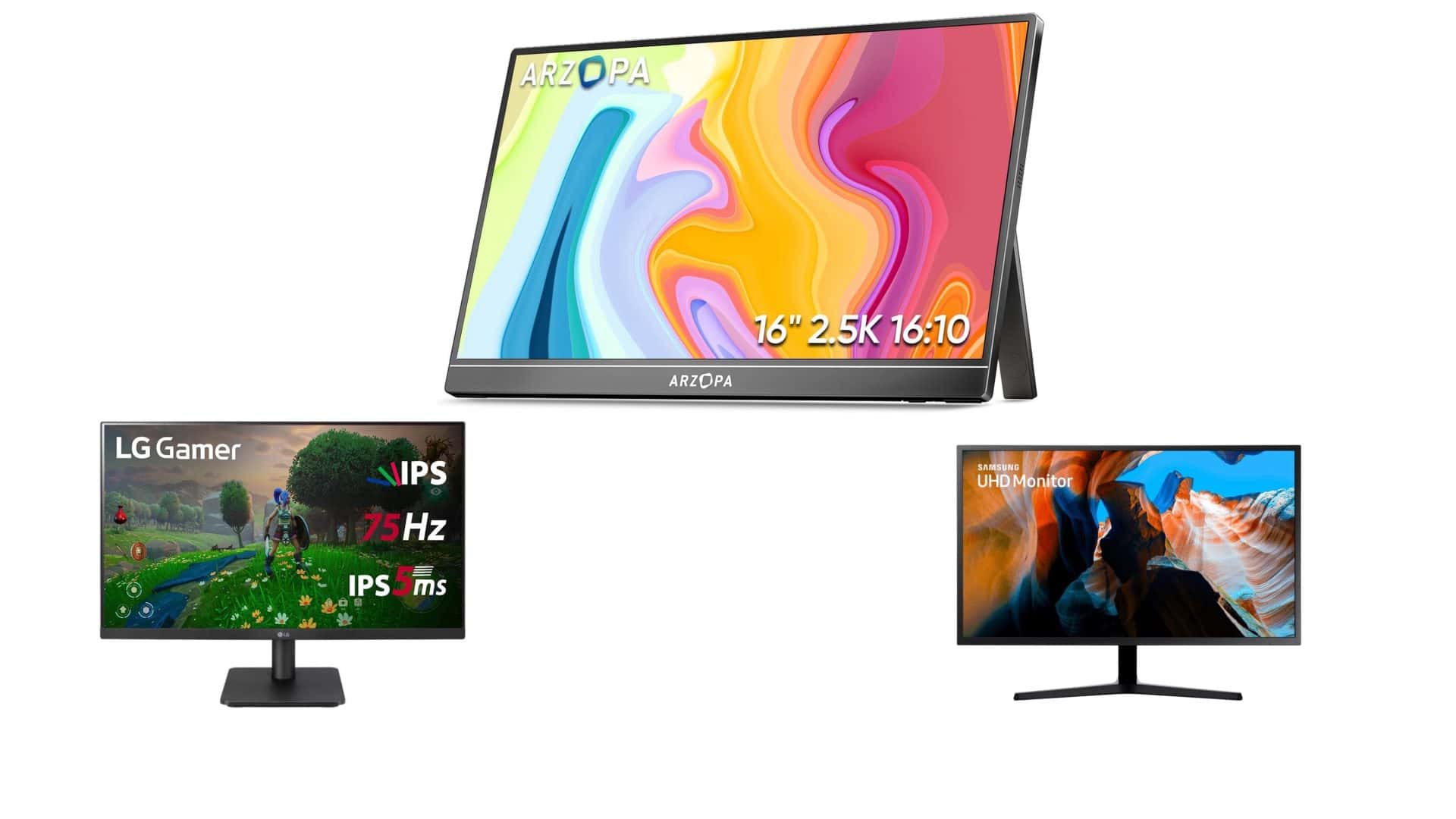 Monitores em oferta