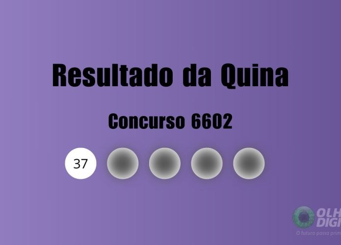 Resultado da Quina concurso 6602: veja os números sorteados