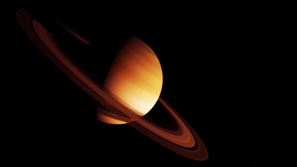 Saturno visto do espaço