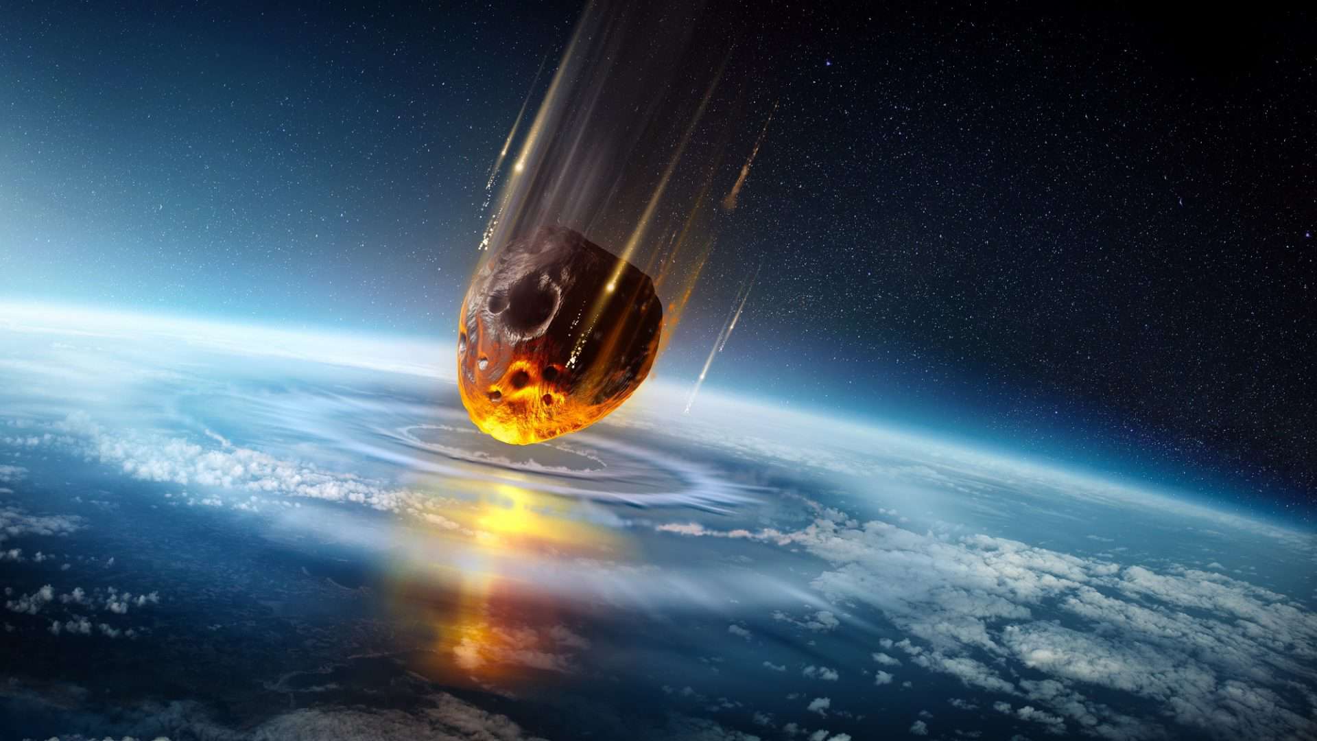 meteoro atinge a terra