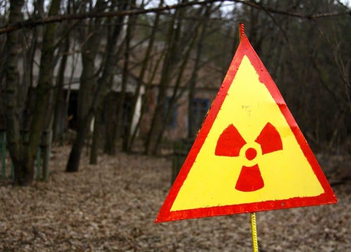 Sinal de alerta em zona de exclusão de Chernobyl