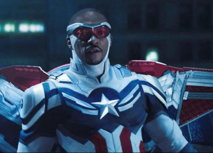 Sam Wilson no papel de Capitão América