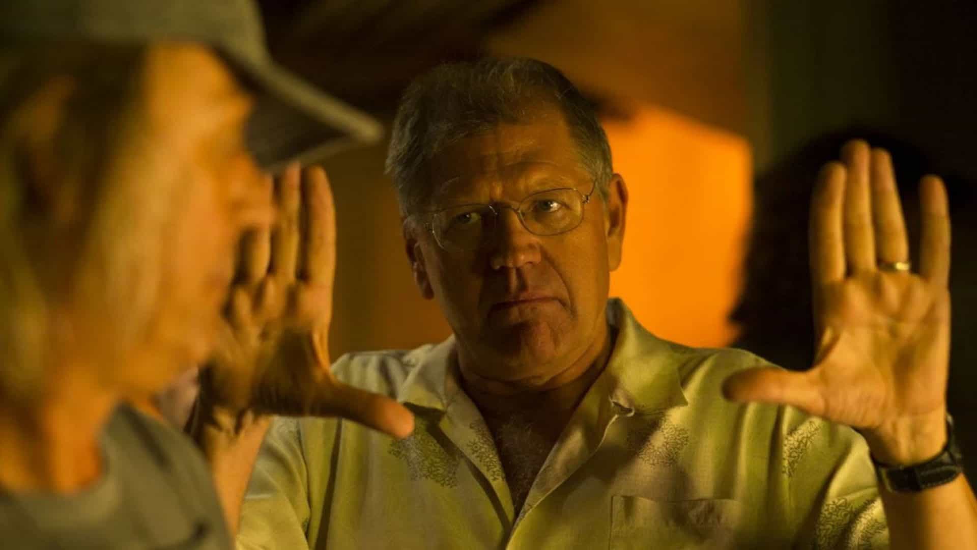 Robert Zemeckis no set de 