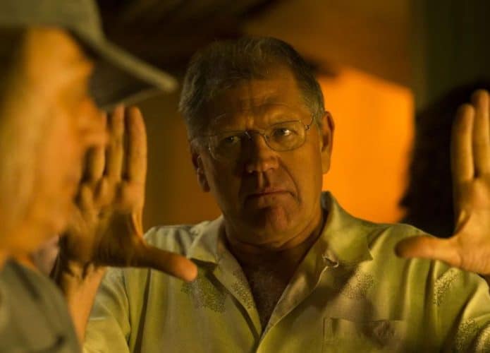 Robert Zemeckis no set de