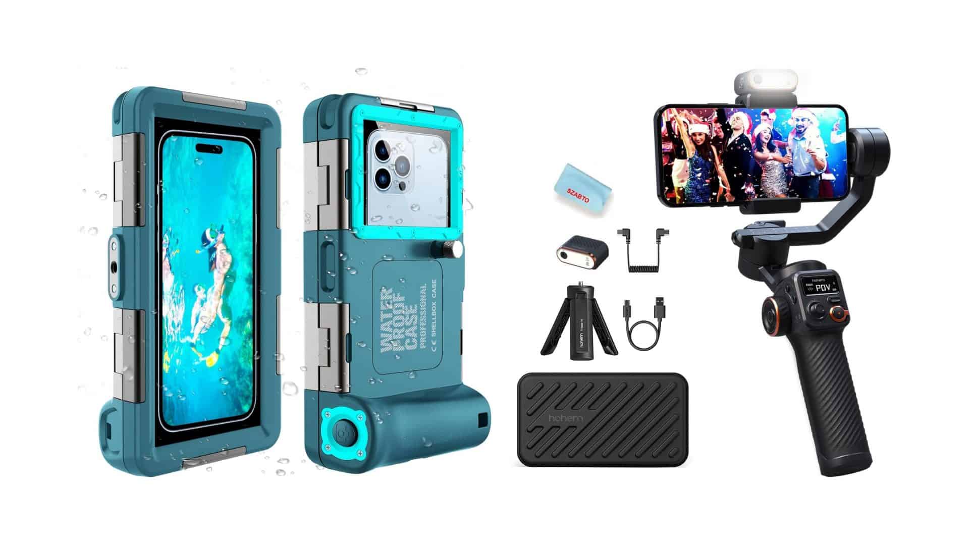 Capinha e tripé para celular em promoção na Amazon