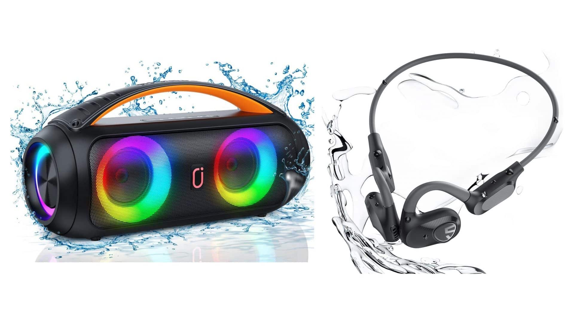 Caixa de som e fone de ouvido sem fio em promoção na Amazon