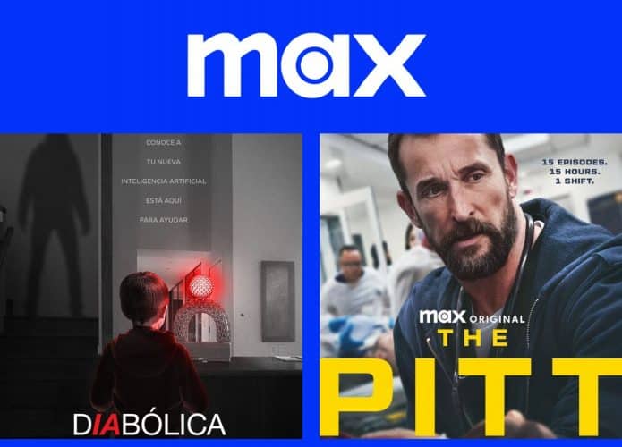 Montagem com pôsteres de lançamentos da semana na Max
