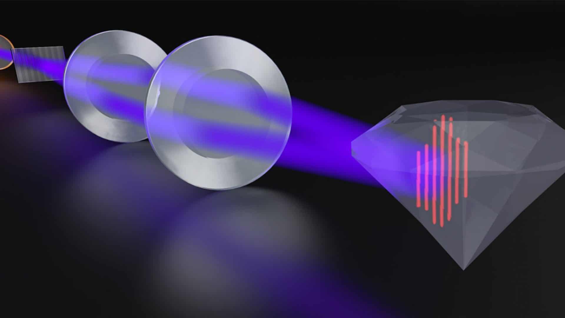 Laser usado para estudar diamante