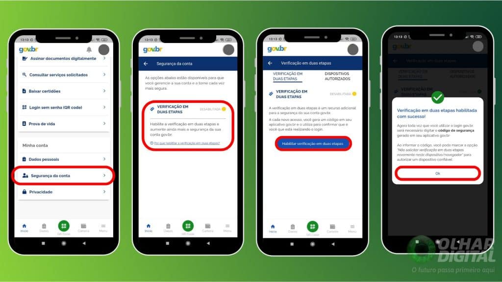 Como aumentar a segurança da sua conta Gov.br