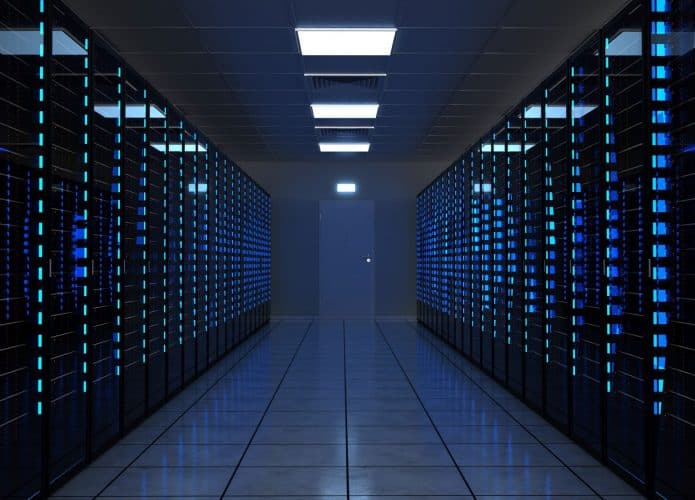 Corredor de um data center