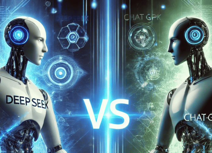Imagem ilustrativa sobre concorrência entre a DeepSeek e o ChatGPT