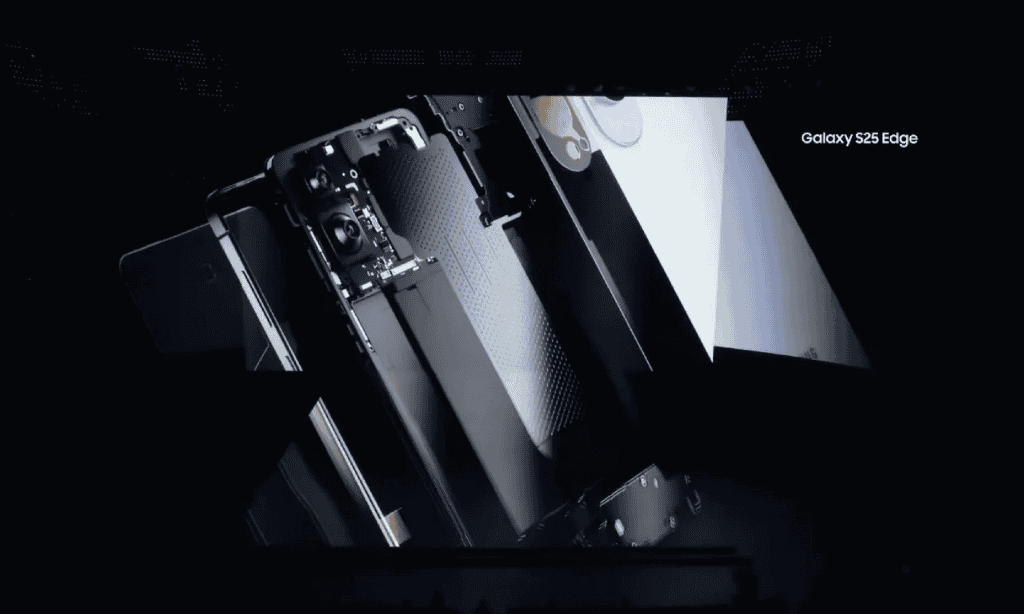 Teaser do Galaxy S25 Edge