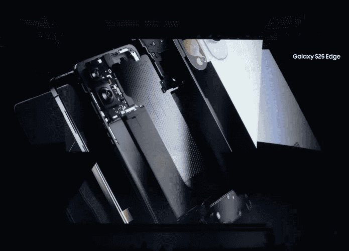 Teaser do Galaxy S25 Edge