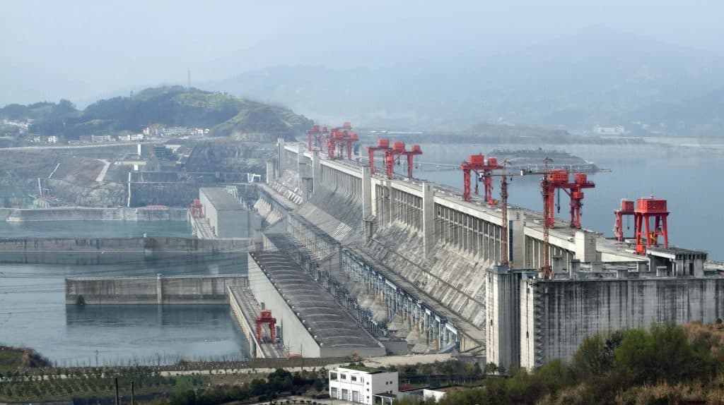 Barragem da hidrelétrica chinesa