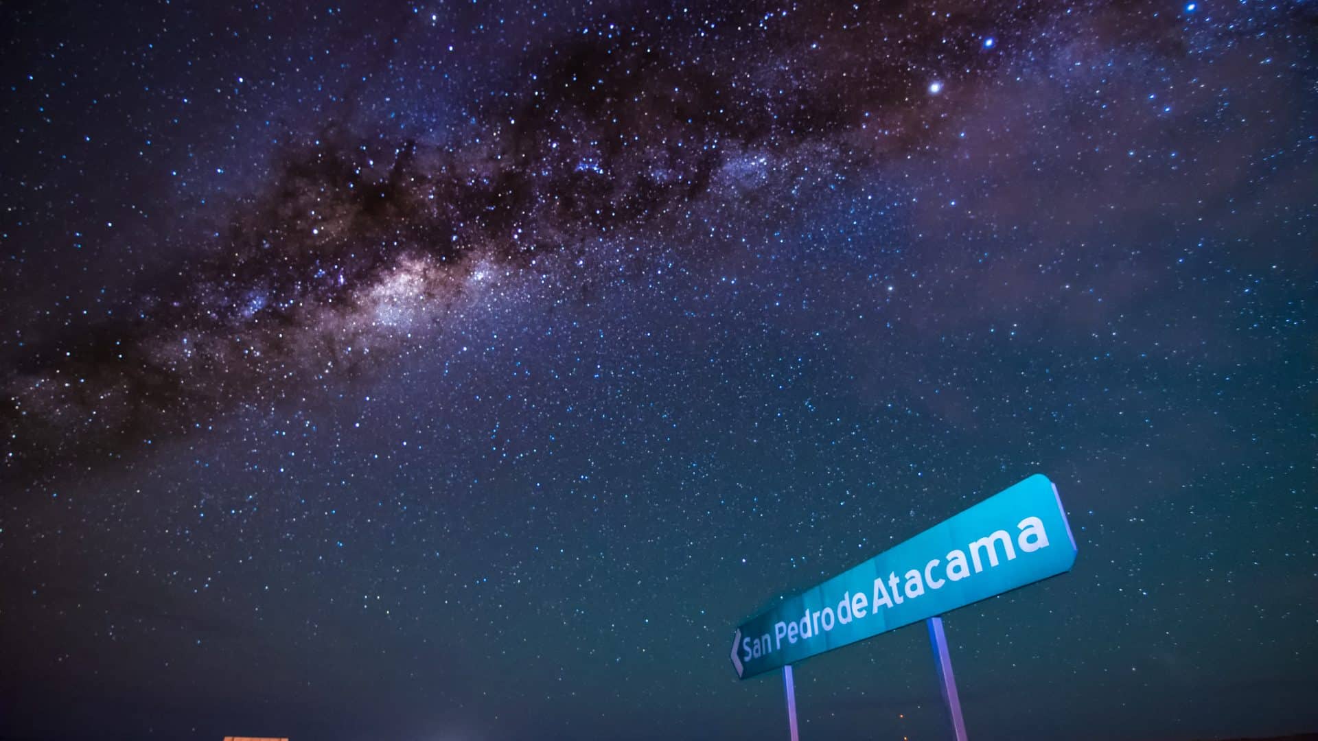 Imagem do céu estrelado `noite