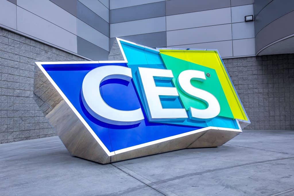 Logo gigante da CES