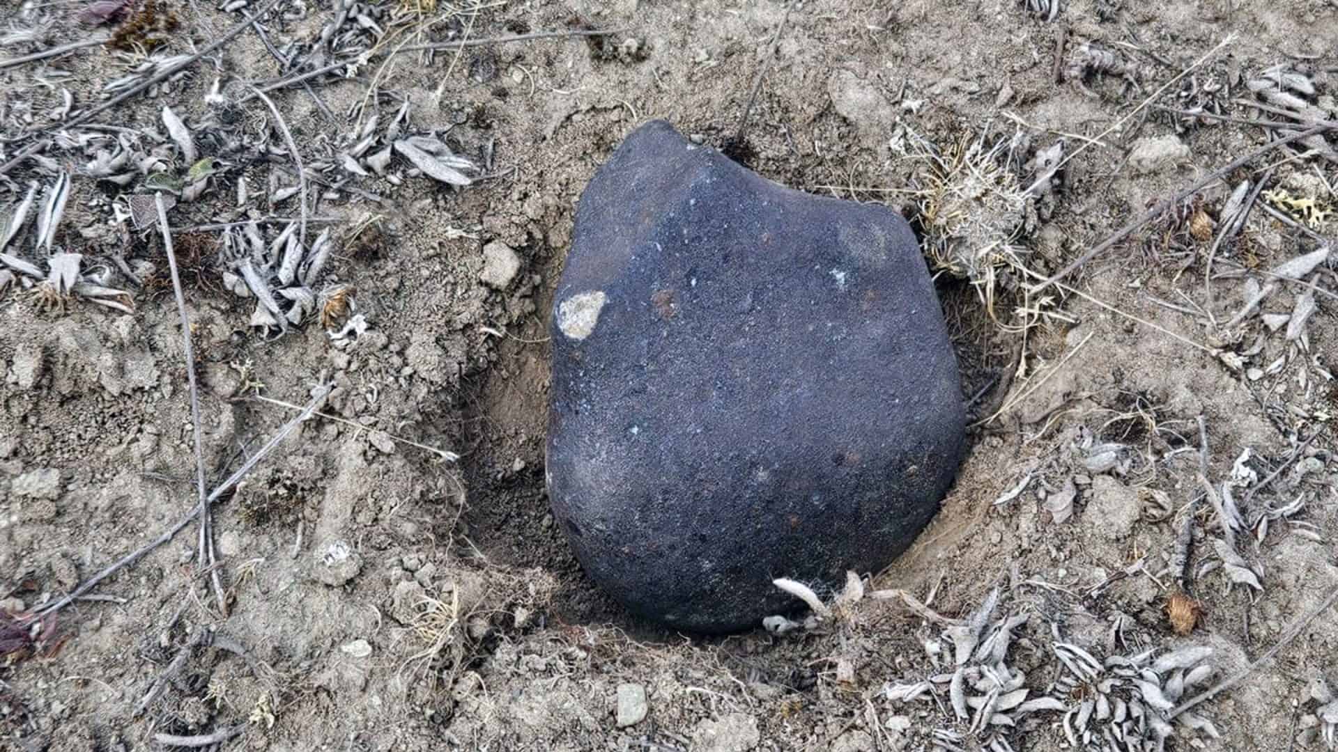 Meteorito encontrado em 2024 na Noza Zelândia