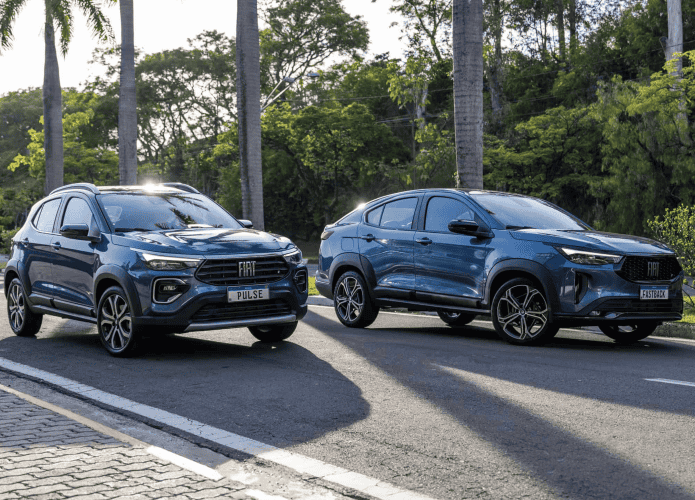 Carros Fiat Pulse e Fiat Fastback