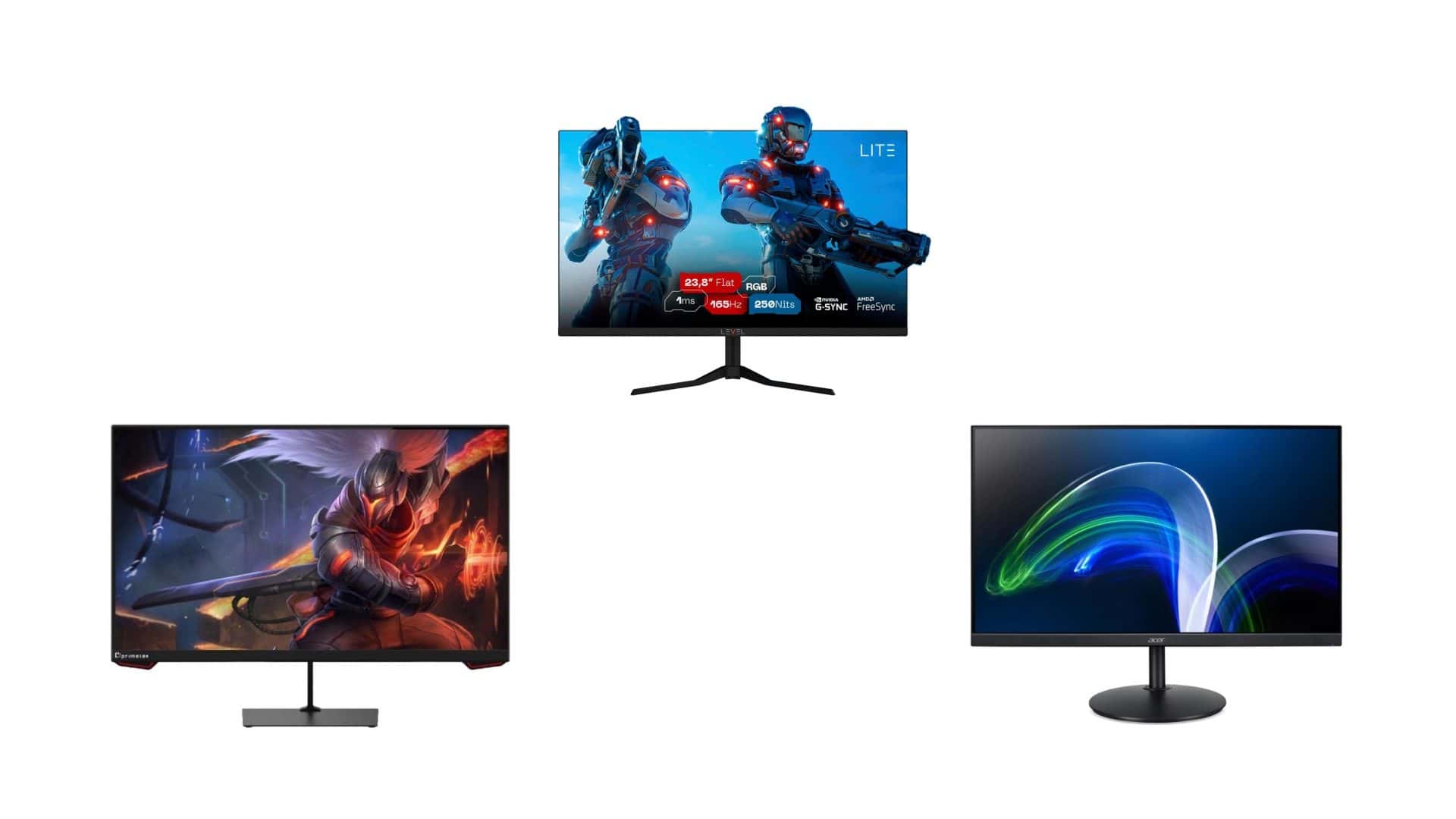 Monitores em oferta